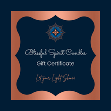 Load image into Gallery viewer, virtual gift certificate for blissful spirit candles
