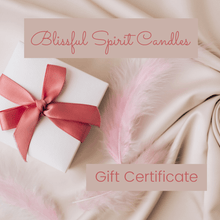 Load image into Gallery viewer, virtual gift certificate for blissful spirit candles
